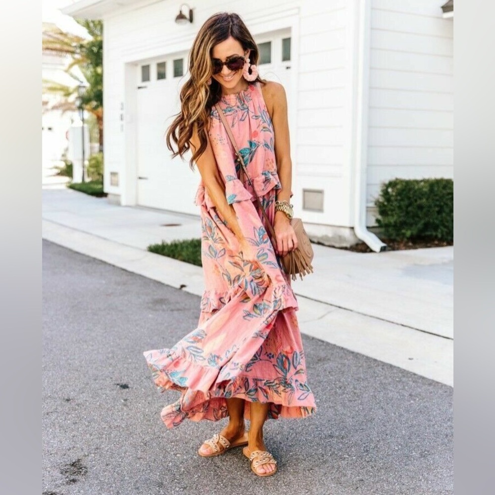 FREE PEOPLE - ANITA PRINT MAXI DRESS